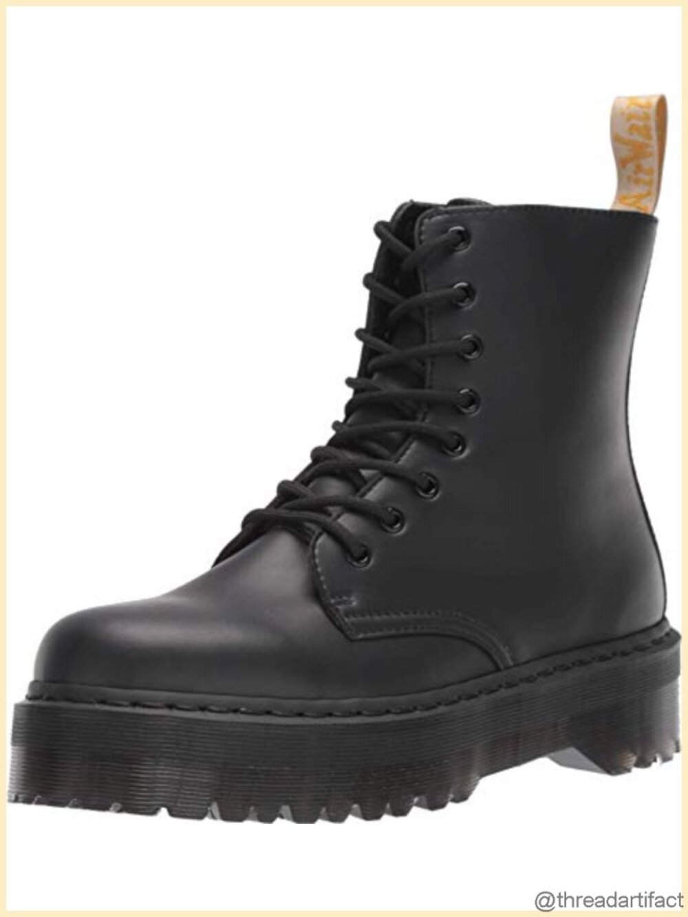 Dr. Martens Vegan Jadon Platform Combat Boot Faux Leather